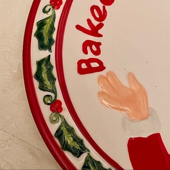 Gourmet Fitz & Floyd Christmas Confections 9” canapé Santa Claus plate - Picture 3 of 10